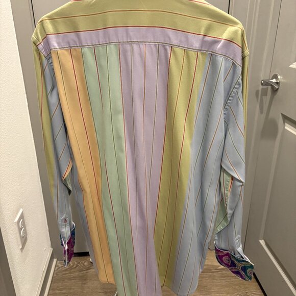 Robert Graham L, Multi  Blue, Mint and Lilac. - Picture 3 of 4